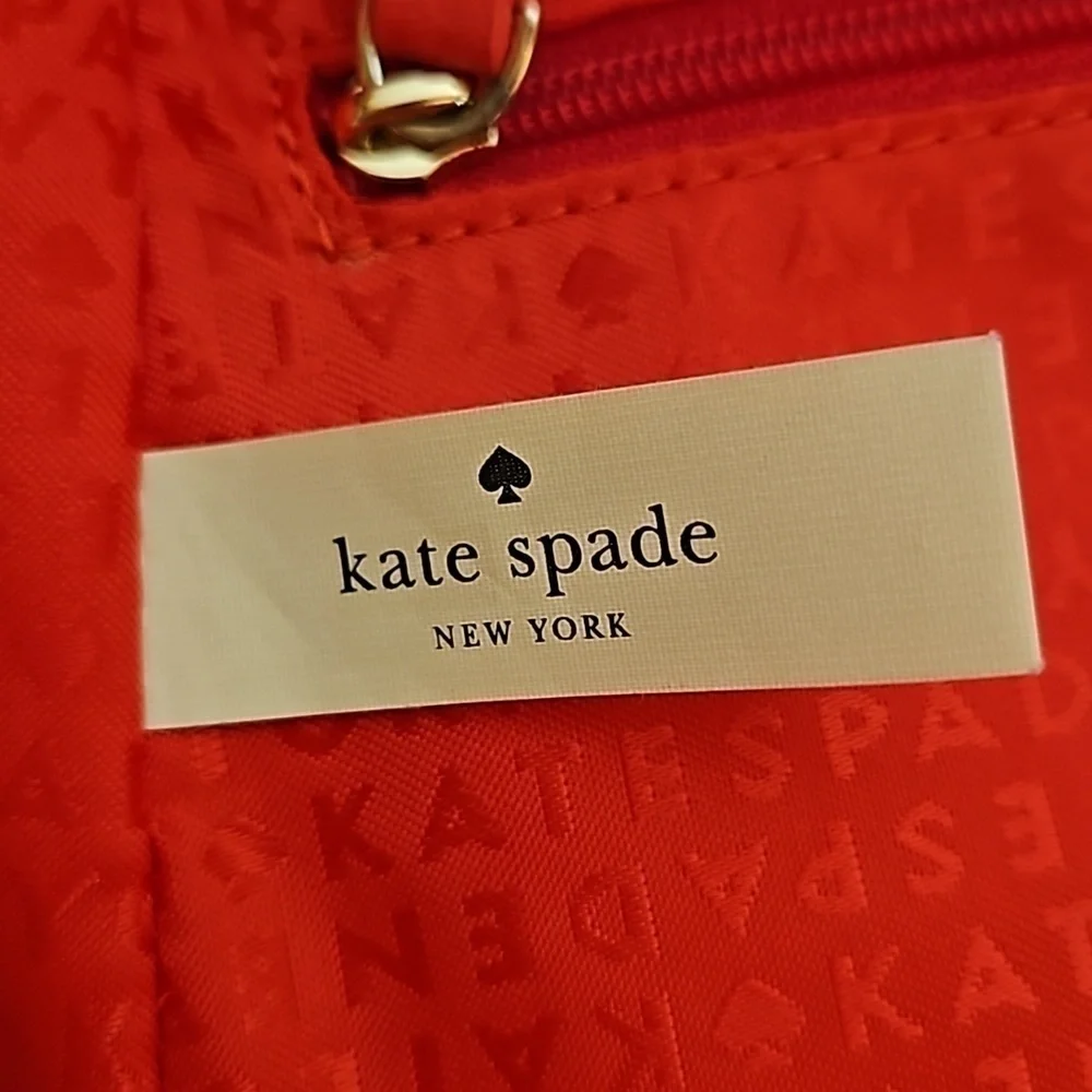 KATE SPADE Jackson Coral Pebble Leather Flap Shoulder Bag